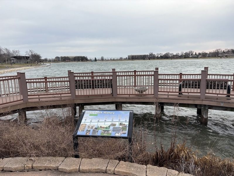 Lake Park History Marker image. Click for full size.