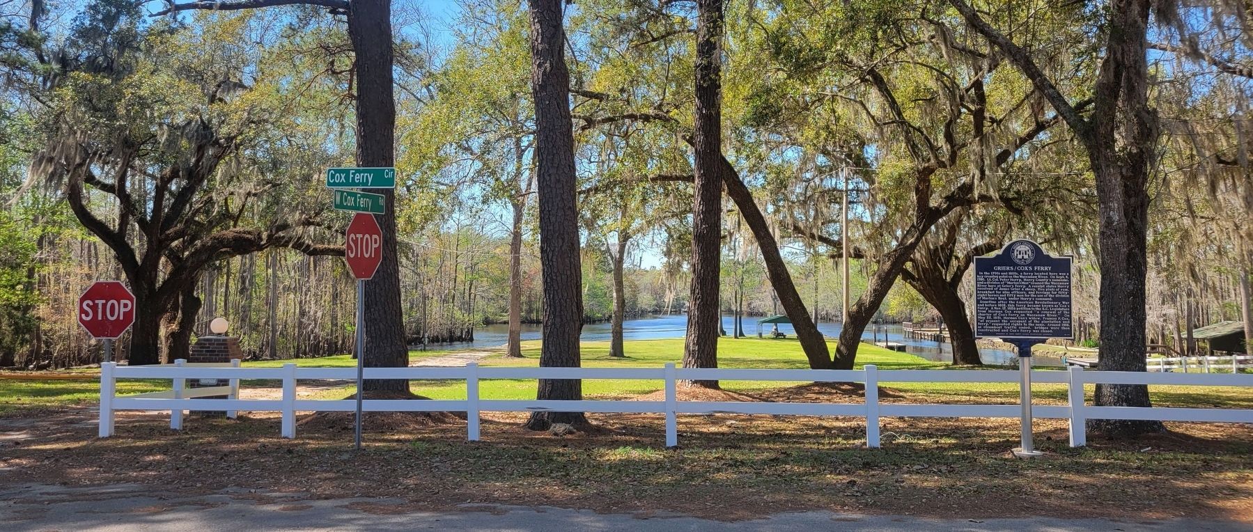 Grier�s/Cox�s Ferry Marker image. Click for full size.
