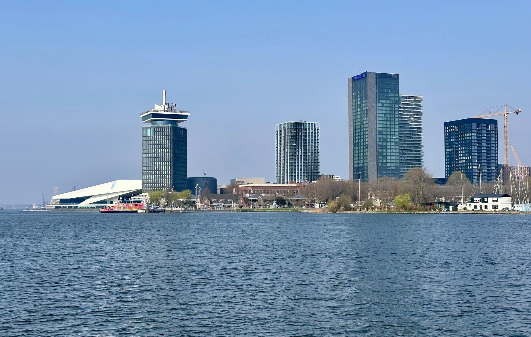 Overhoeks - looking northwest (taken from the south side of the IJ) image. Click for full size.
