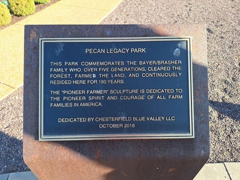 Pecan Legacy Park Marker image. Click for full size.