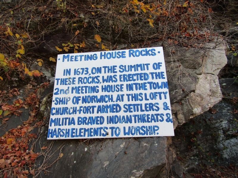 Meeting House Rocks Marker image. Click for full size.