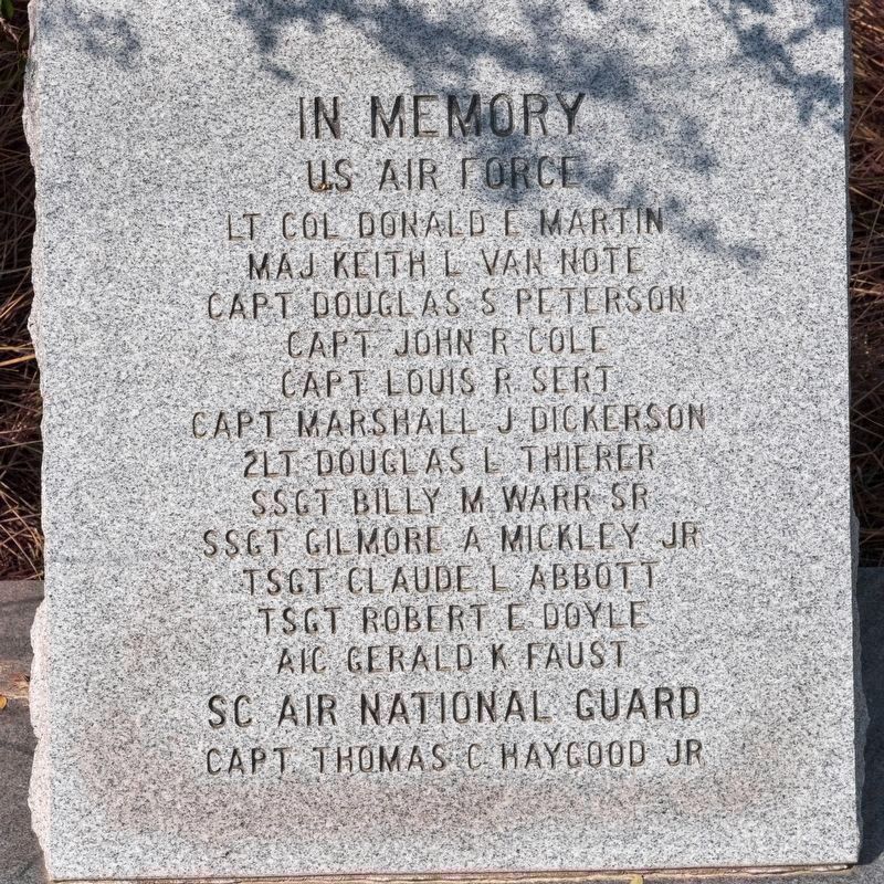 Military Air Crash Memorial Monument. Click for full size. Military Air Crash Memorial Monument image. Click for full size.