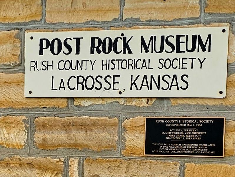 Rush County Historical Society Marker. Click for full size. Rush County Historical Society Marker image. Click for full size.
