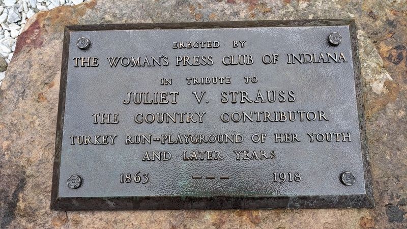 Juliet Strauss Memorial Plaque image. Click for full size.