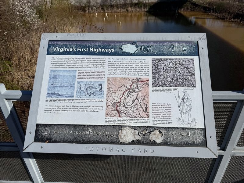 Virginia's First Highways Marker. Click for full size. Virginia's First Highways Marker image. Click for full size.