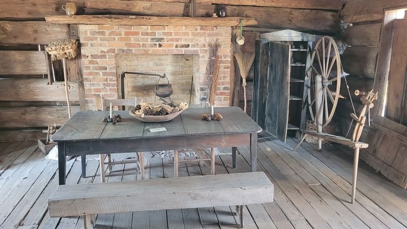 Interior view of T.J. Walling Log Cabin. Click for full size. Interior view of T.J. Walling Log Cabin image. Click for full size.