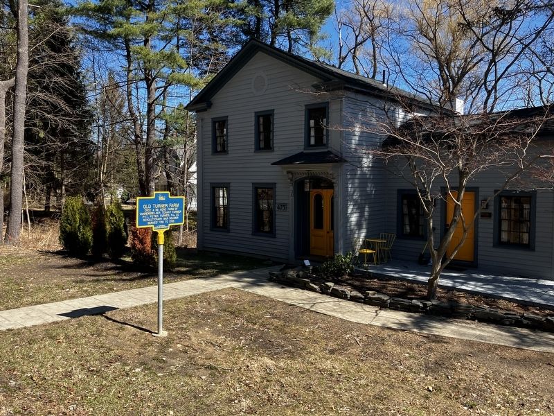 Old Turner Farm Marker and Farmhouse. Click for full size. Old Turner Farm Marker and Farmhouse image. Click for full size.