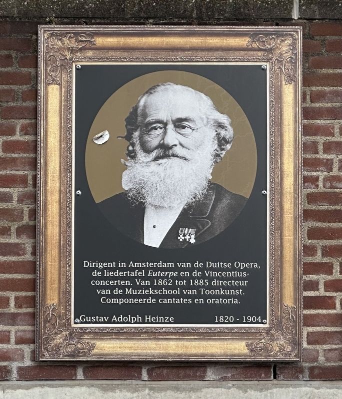 Gustav Adolph Heinze Marker image. Click for full size.