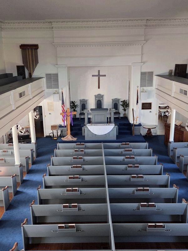 Morattico Baptist Church Interior. Click for full size. Morattico Baptist Church Interior image. Click for full size.