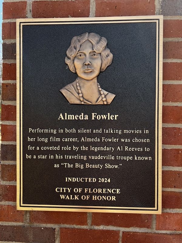 Almeda Fowler Marker. Click for full size. Almeda Fowler Marker image. Click for full size.