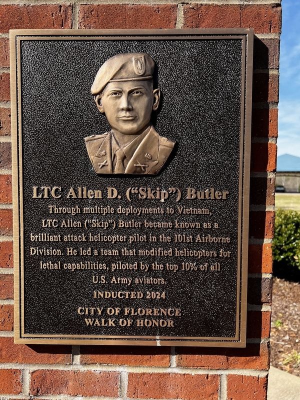 LTC Allen D. ("Skip") Butler Marker. Click for full size. LTC Allen D. ("Skip") Butler Marker image. Click for full size.