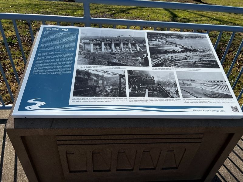 Wilson Dam Marker image. Click for full size.