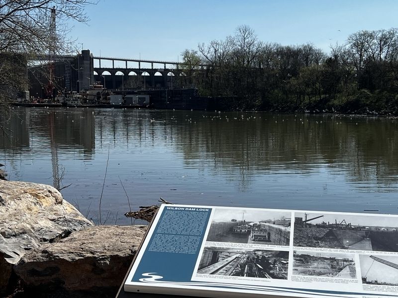 Wilson Dam Lock Marker image. Click for full size.