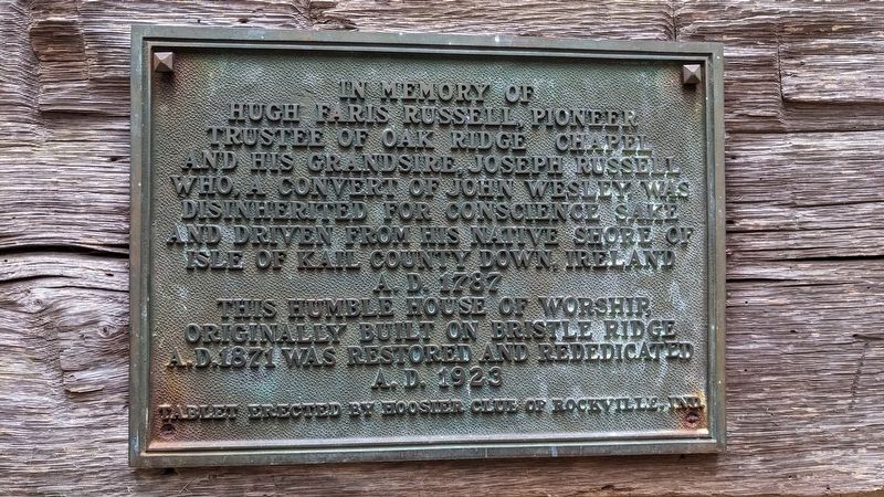 Log Church Marker image. Click for full size.