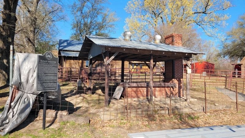 The view of the Susan Weaver Marker in the Depot Museum grounds image. Click for full size.
