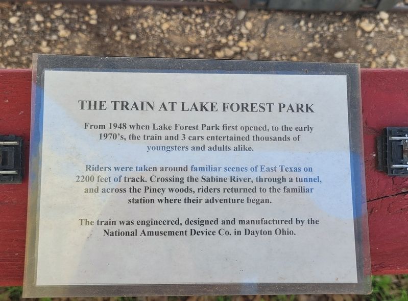 The Train at Lake Forest Park Marker image. Click for full size.
