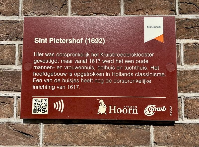 Sint Pietershof (1692) Marker image. Click for full size.