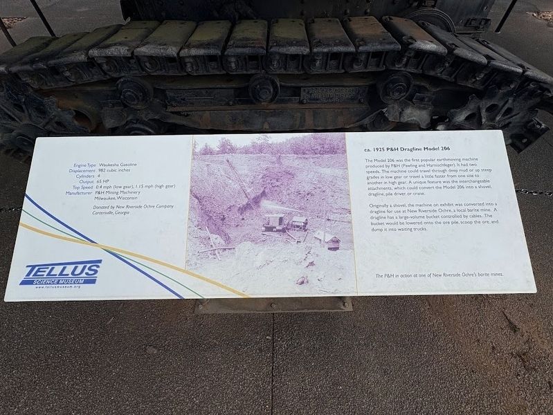 ca. 1925 P&H Dragline Model 206 Marker image. Click for full size.