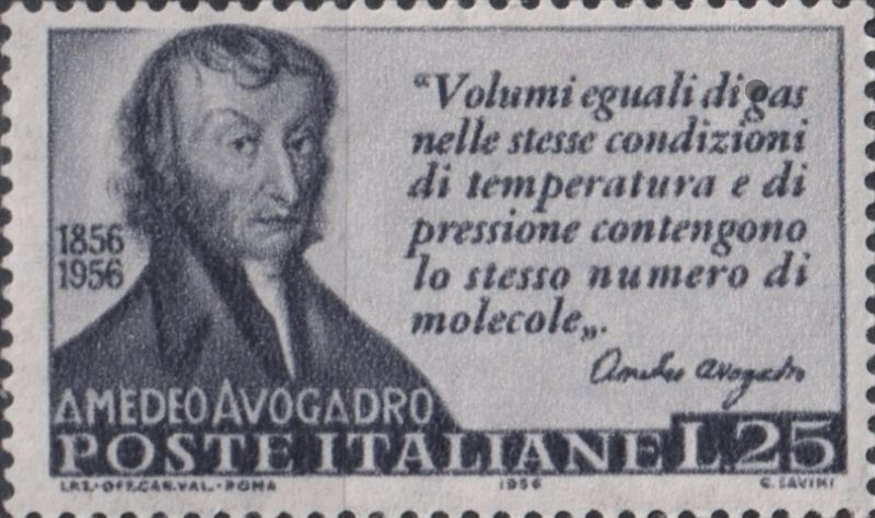 Avogadro stamp (same stamp as on marker) image. Click for full size.