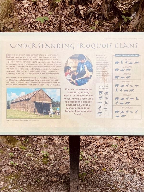 Iroquois Clans Marker image. Click for full size.