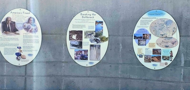 Mike O'Callaghan Pat Tillman Memorial Bridge Markers. Click for full size. Mike O'Callaghan Pat Tillman Memorial Bridge Markers image. Click for full size.