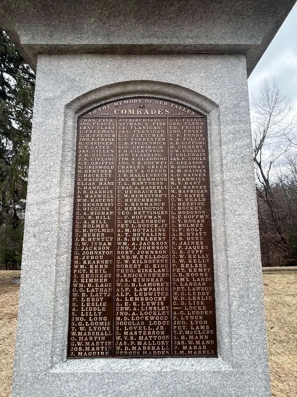 West Face of the Memorial. Click for full size. West Face of the Memorial image. Click for full size.