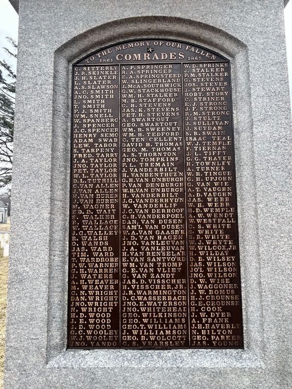 East Face of Memorial. Click for full size. East Face of Memorial image. Click for full size.