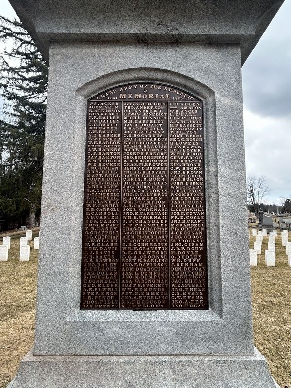 Northern Face of the Memorial. Click for full size. Northern Face of the Memorial image. Click for full size.