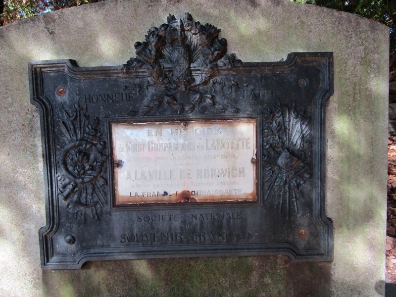 En Memoire de Vingt Compagnons de Lafayette. Click for full size. En Memoire de Vingt Compagnons de Lafayette image. Click for full size.
