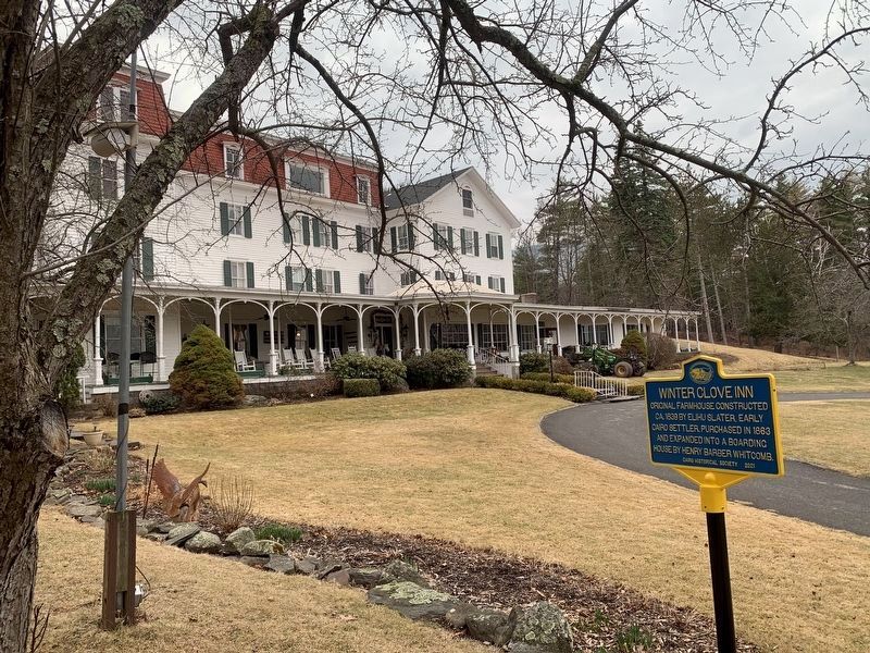 Winterclove Inn and Marker. Click for full size. Winterclove Inn and Marker image. Click for full size.