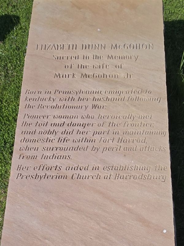 Elizabeth Dunn McGohon Marker image. Click for full size.