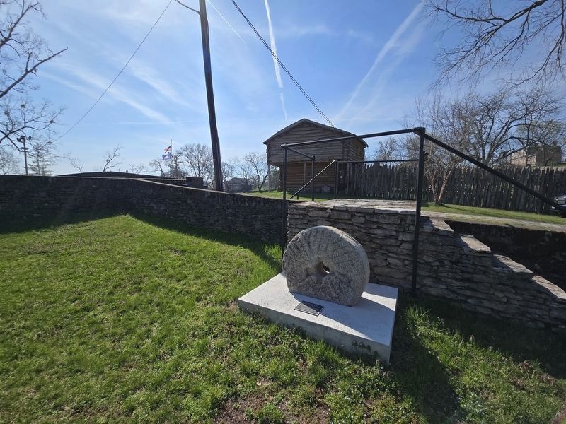 Carey's Millstone at the entrance to the Memorial Acre. Click for full size. Carey's Millstone at the entrance to the Memorial Acre image. Click for full size.