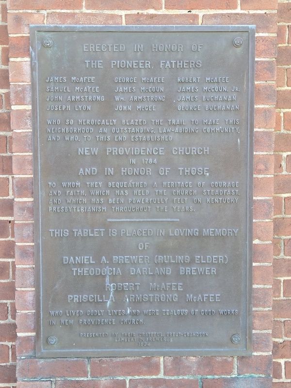In Honor of the Pioneer Fathers Marker. Click for full size. In Honor of the Pioneer Fathers Marker image. Click for full size.