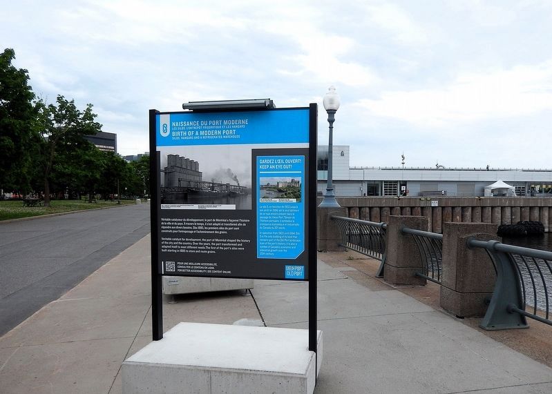 Naissance du port moderne/Birth of a Modern Port Marker. Click for full size. Naissance du port moderne/Birth of a Modern Port Marker image. Click for full size.