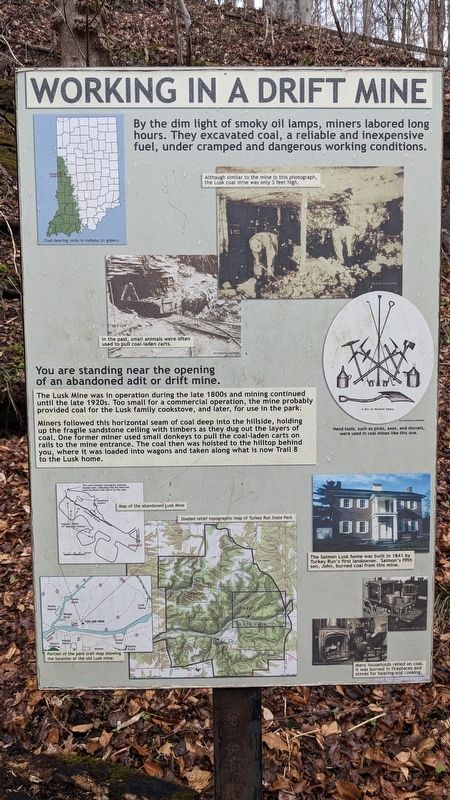 Working In A Drift Mine Marker. Click for full size. Working In A Drift Mine Marker image. Click for full size.