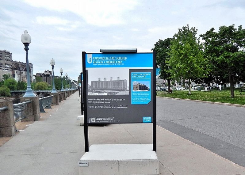 Naissance du port moderne/Birth of a Modern Port Marker. Click for full size. Naissance du port moderne/Birth of a Modern Port Marker image. Click for full size.