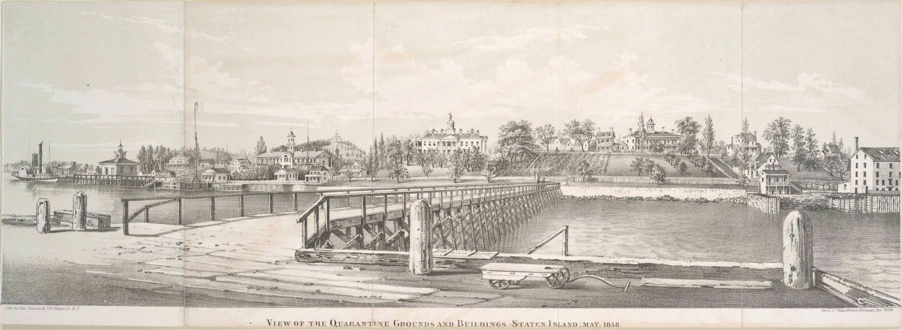 The Quarantine Hospital on Staten Island, 1858. Click for full size. The Quarantine Hospital on Staten Island, 1858 image. Click for full size.