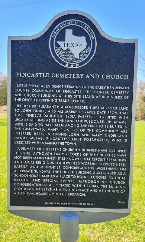 Fincastle Cemetery and Church Marker. Click for full size. Fincastle Cemetery and Church Marker image. Click for full size.