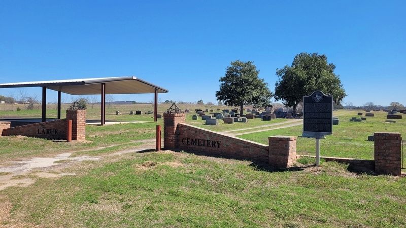 Morrison Chapel/La Rue Cemetery and Marker. Click for full size. Morrison Chapel/La Rue Cemetery and Marker image. Click for full size.
