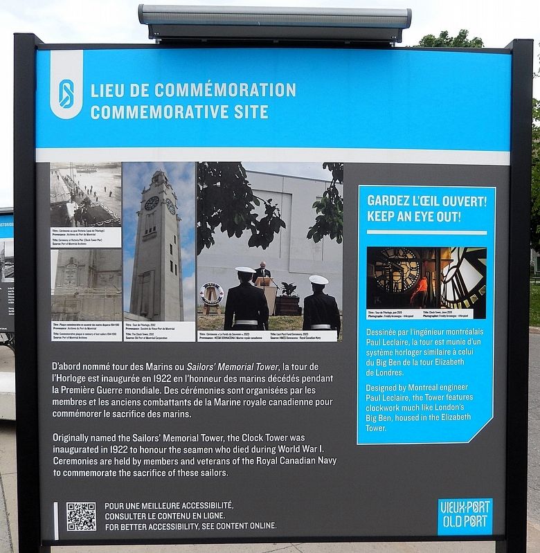 Lieu de commémoration/Commemorative Site Marker. Click for full size. Lieu de commémoration/Commemorative Site Marker image. Click for full size.