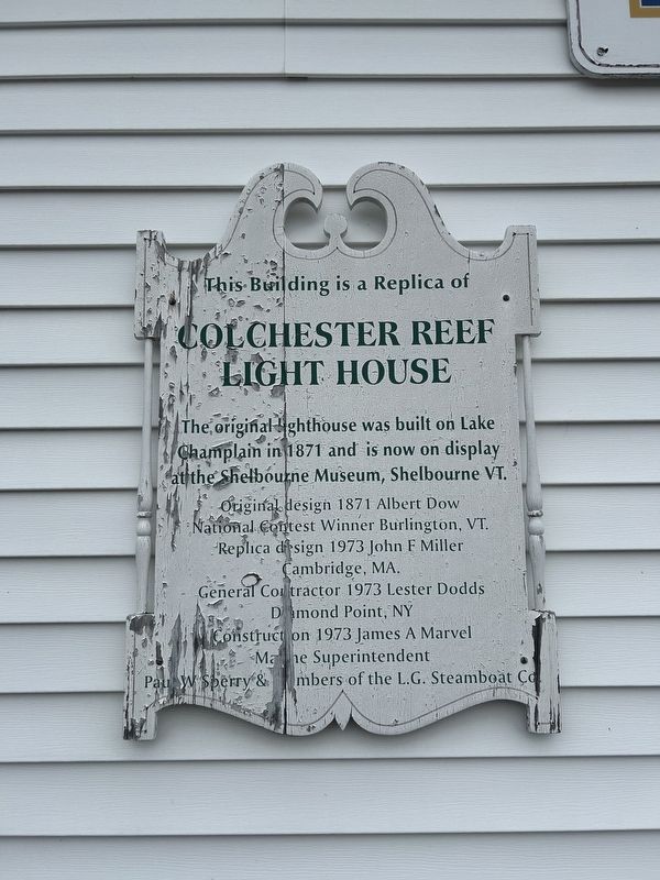 Colchester Reef Light House Marker. Click for full size. Colchester Reef Light House Marker image. Click for full size.
