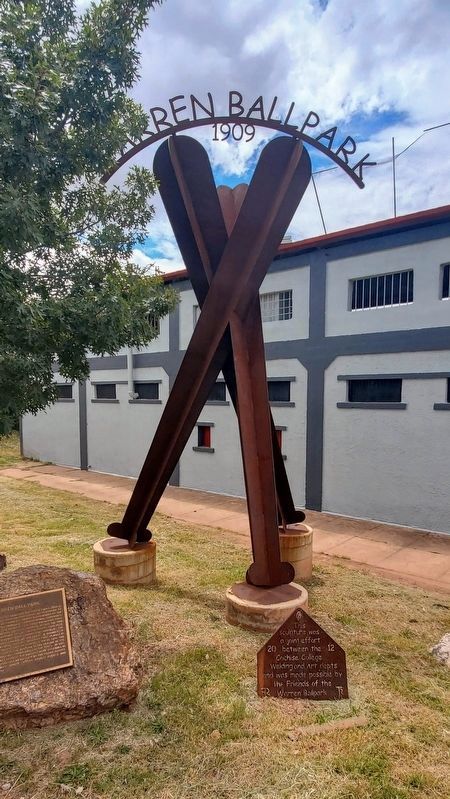 Warren Ballpark Sculpture image. Click for full size.