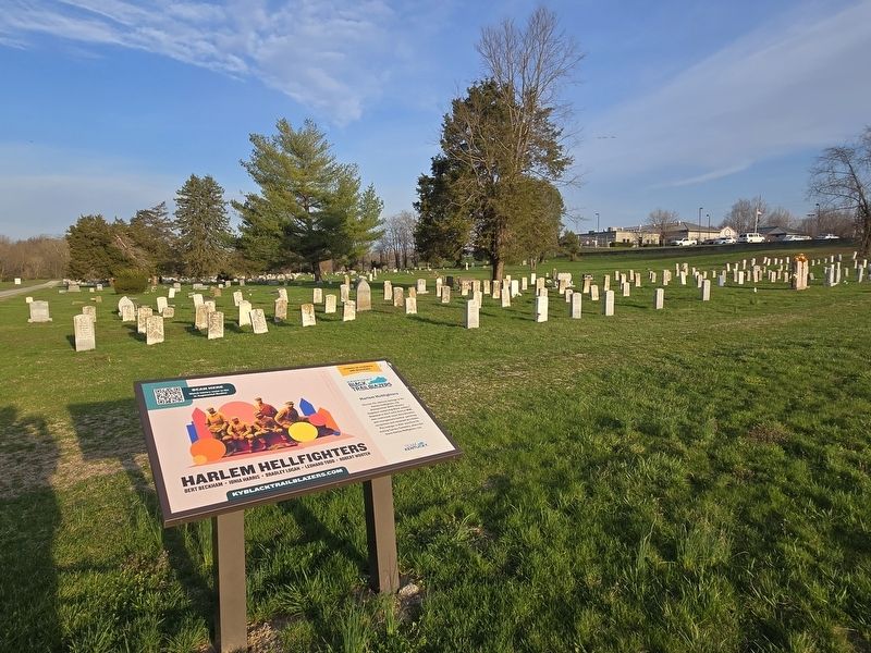 Harlem Hellfighters Marker at Calvary Cemetery. Click for full size. Harlem Hellfighters Marker at Calvary Cemetery image. Click for full size.