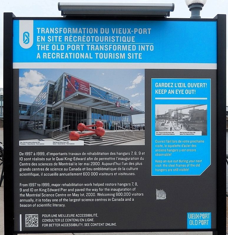 Transformation Vieux-Port en site r�cr�otouristique/Port Transformed to Recreational Tourism Marker image. Click for full size.