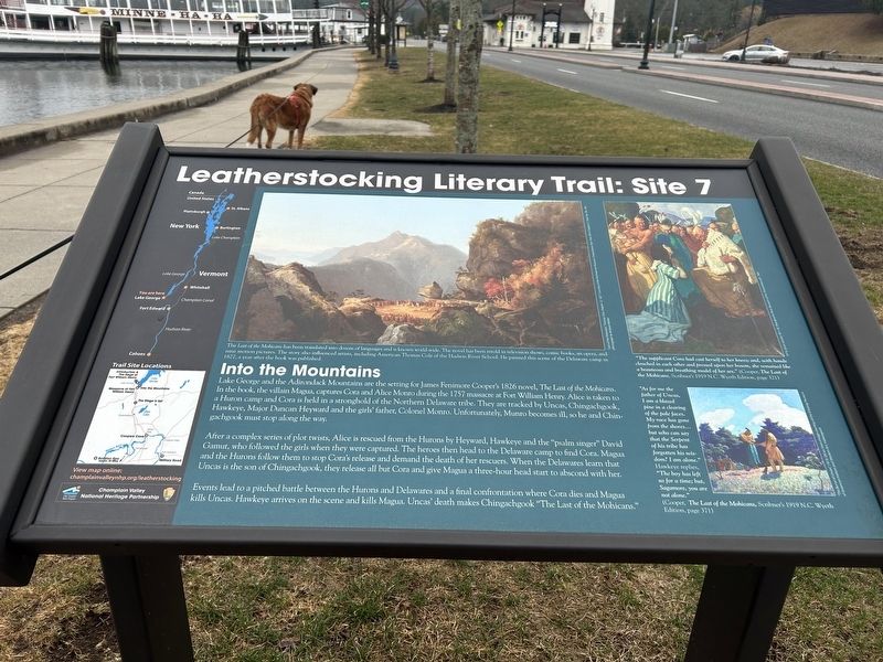 Leatherstocking Literary Trail: Site 7 Marker. Click for full size. Leatherstocking Literary Trail: Site 7 Marker image. Click for full size.