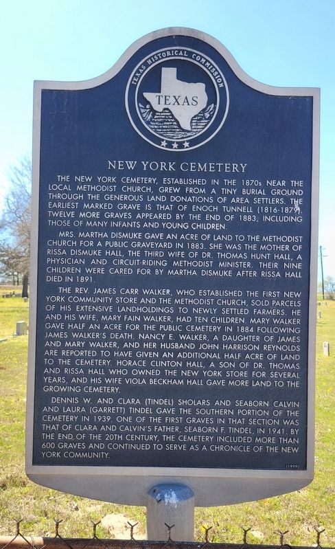 New York Cemetery Marker image. Click for full size.