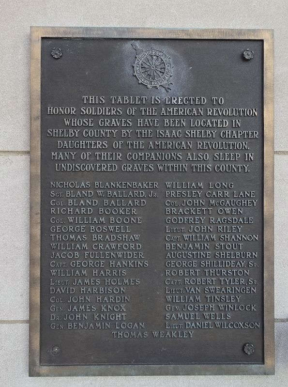 Soldiers of the American Revolution Marker. Click for full size. Soldiers of the American Revolution Marker image. Click for full size.