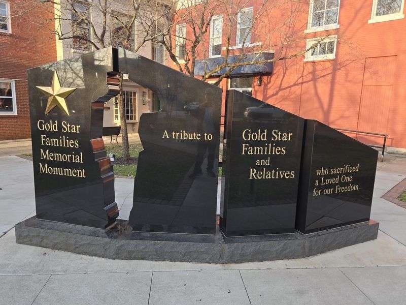 Reverse side of Gold Star Families Memorial Monument. Click for full size. Reverse side of Gold Star Families Memorial Monument image. Click for full size.