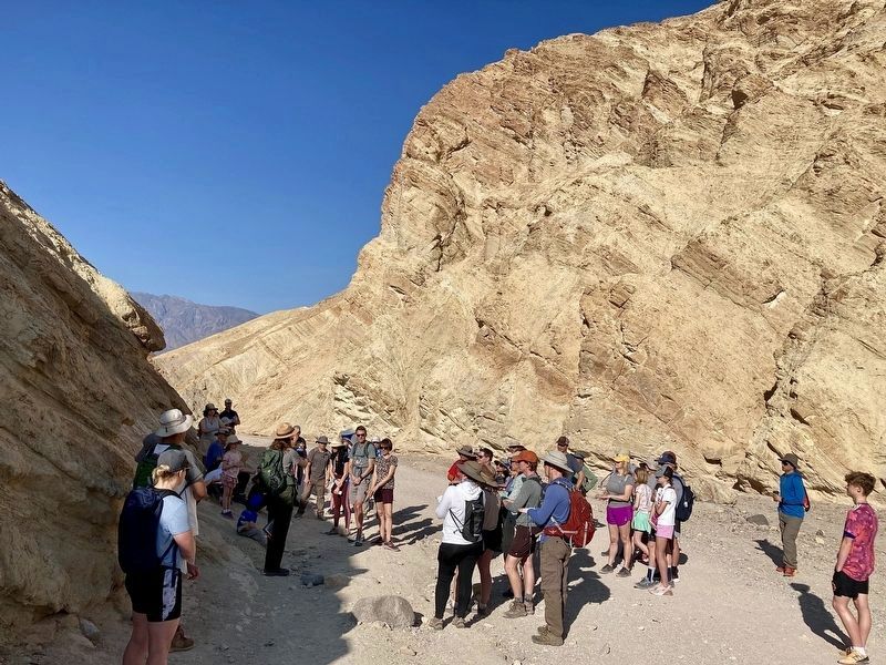 Ranger-Led Hike in Golden Canyon image. Click for full size.