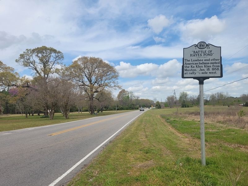 �Battle of Hayes Pond� Marker image. Click for full size.